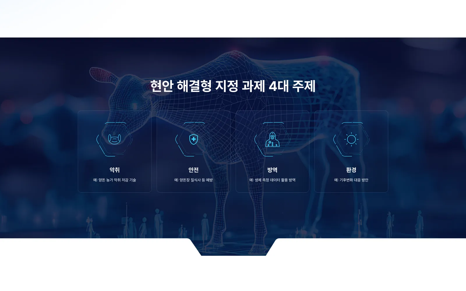현안 해결형 지정 과제 4대 주제 구간